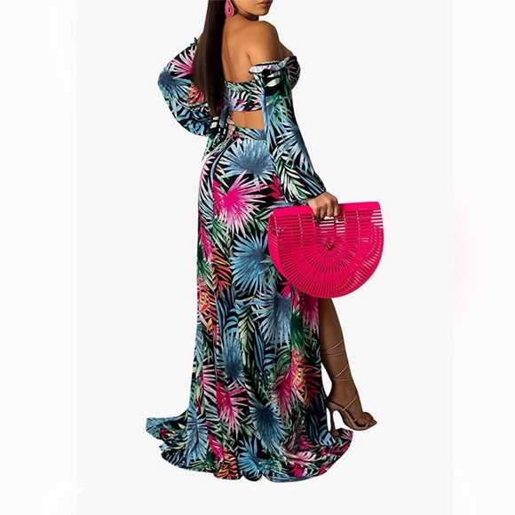 Tropical Maxi Skirt Set 🌴💙 - Picture 5 of 6